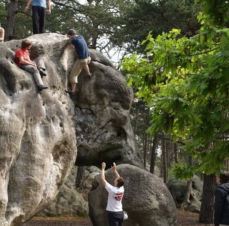 La Dame Jouanne: Escalade du rocher de l'éléphant