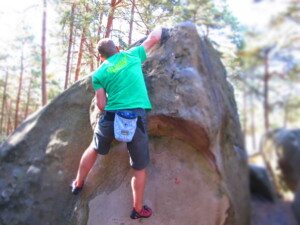 Escalade aux Trois Pignons à Fontainebleau